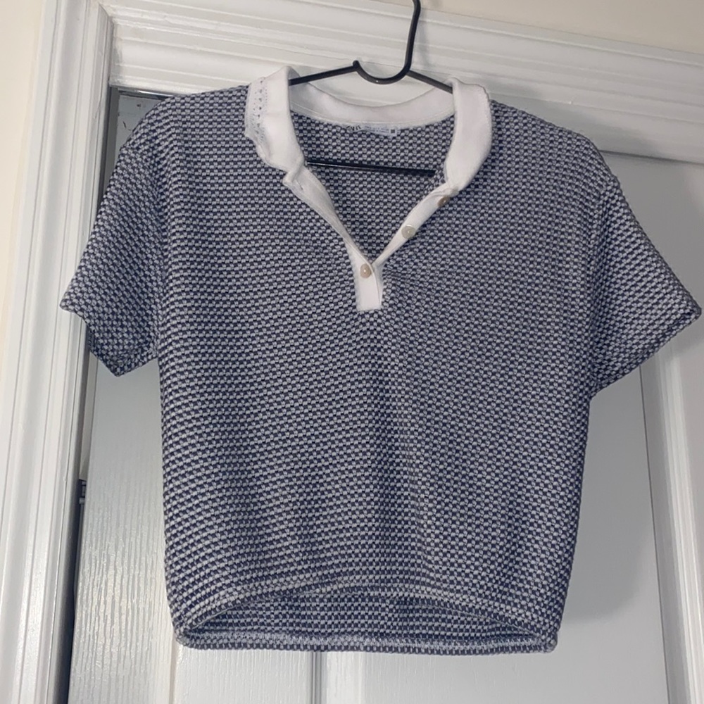 Zara Short Sleeve Button Up Top